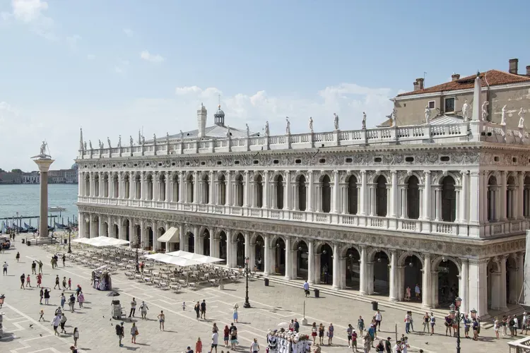 The Biblioteca Nazionale Marciana in Venice — a Renaissance structure dedicated to the preservation and ordering of knowledge across centuries.
